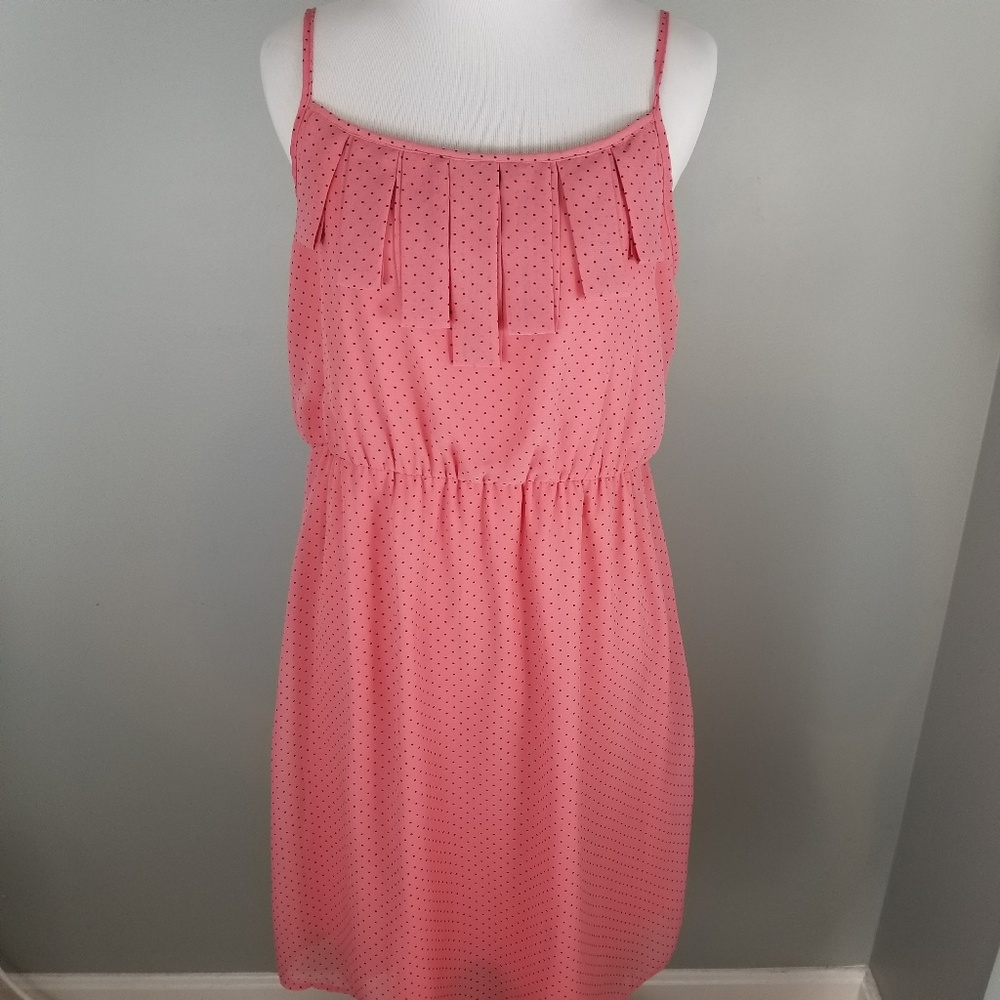 TULLE pink & black sundress sz L